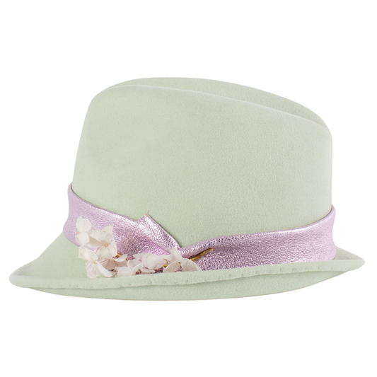 Sombrero trilby mujer tonos pastel