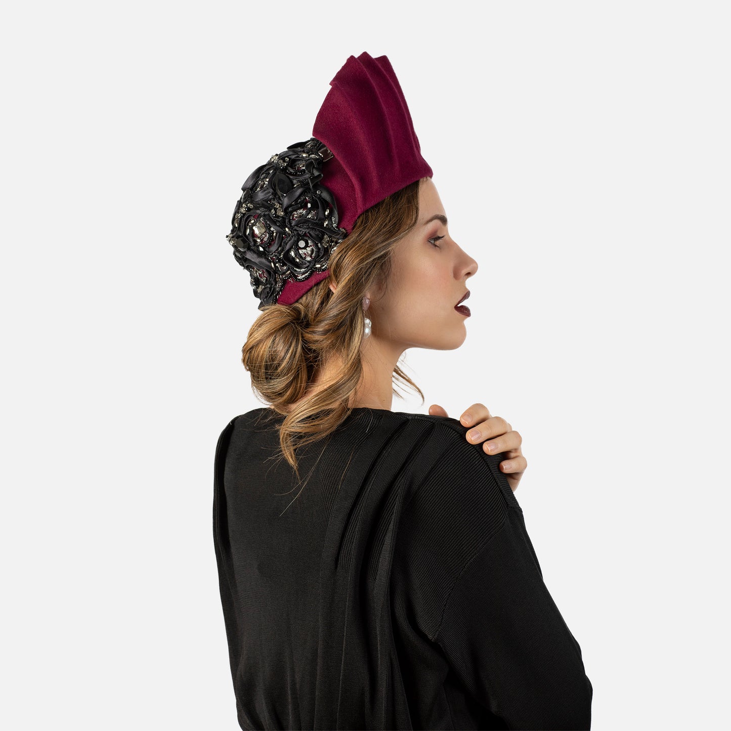 Casquete años 20 con pedrería