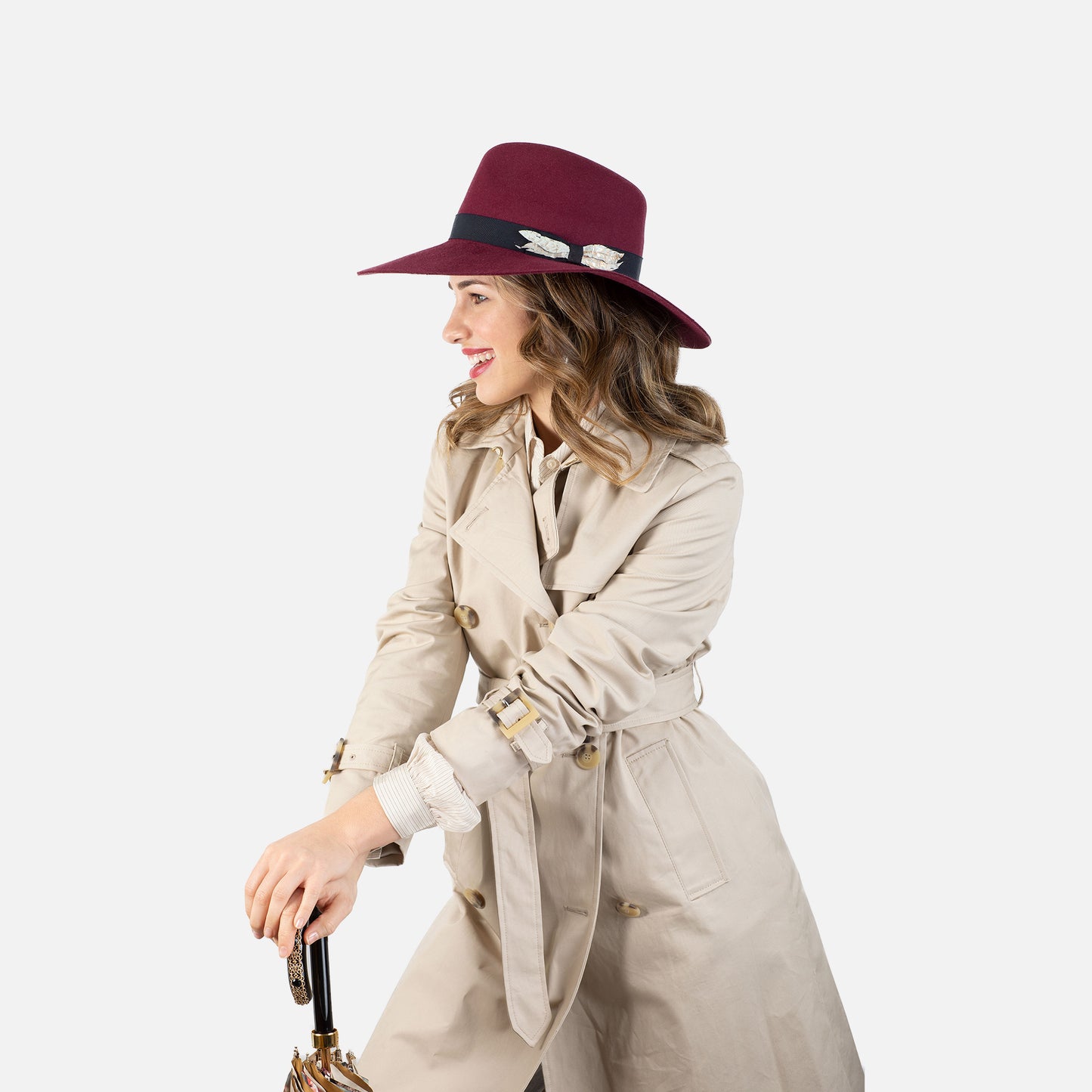 Sombrero fedora de ala ancha