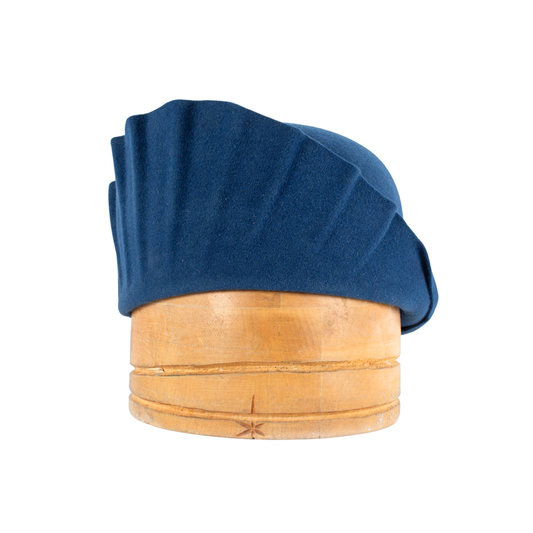 Casquete estilo art deco azul