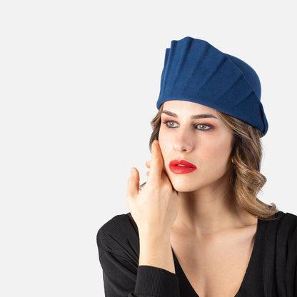 Casquete estilo art deco azul