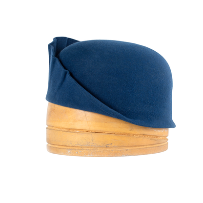 Casquete estilo art deco azul