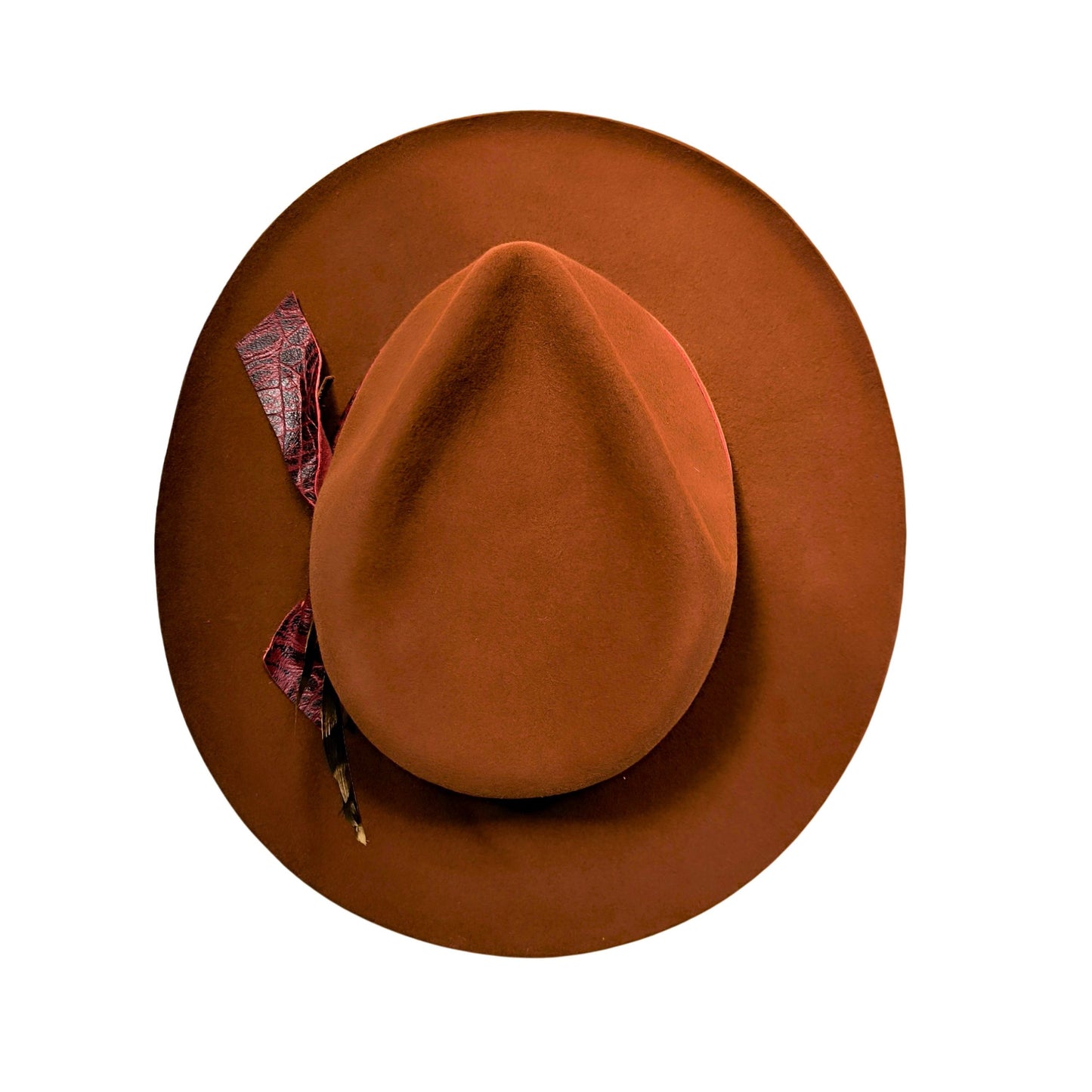 Sombrero fedora marrón de estilo bohemio