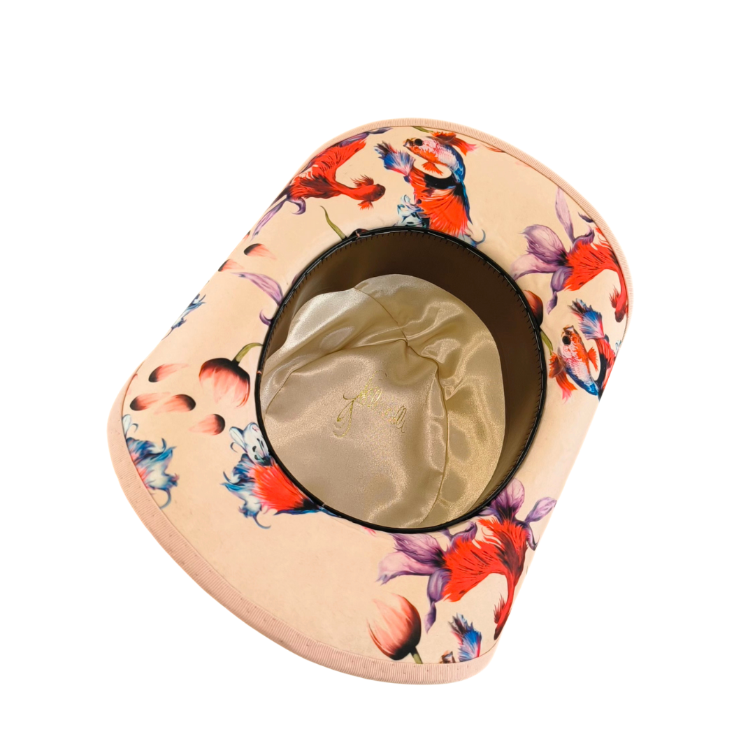 Sombrero Cowboy con flores