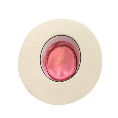 Sombrero pork pie novia con velo