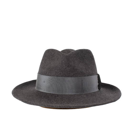 Sombrero fedora ala intermedia Gris