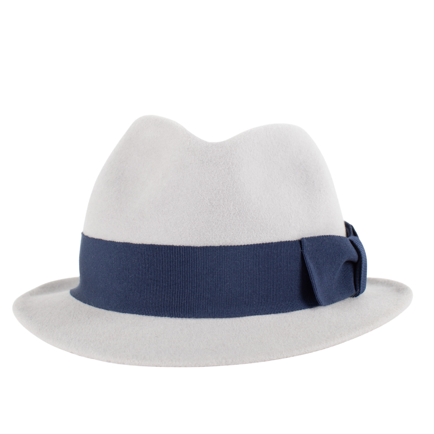Sombrero trilby para hombre gris perla