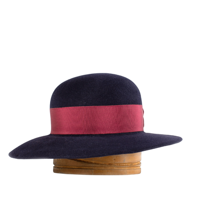 Sombrero copa redonda y ala ancha Firenze