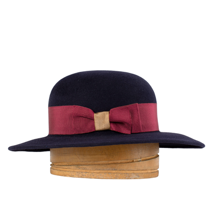 Sombrero copa redonda y ala ancha Firenze