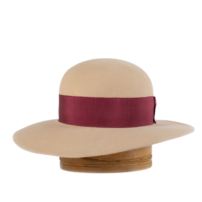 Sombrero copa redonda y ala ancha Firenze