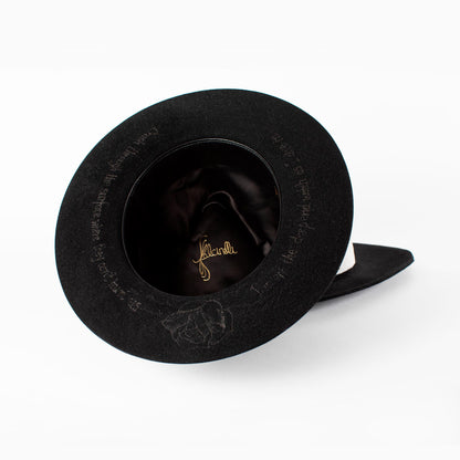 Fedora negro grabado edición especial Shallow