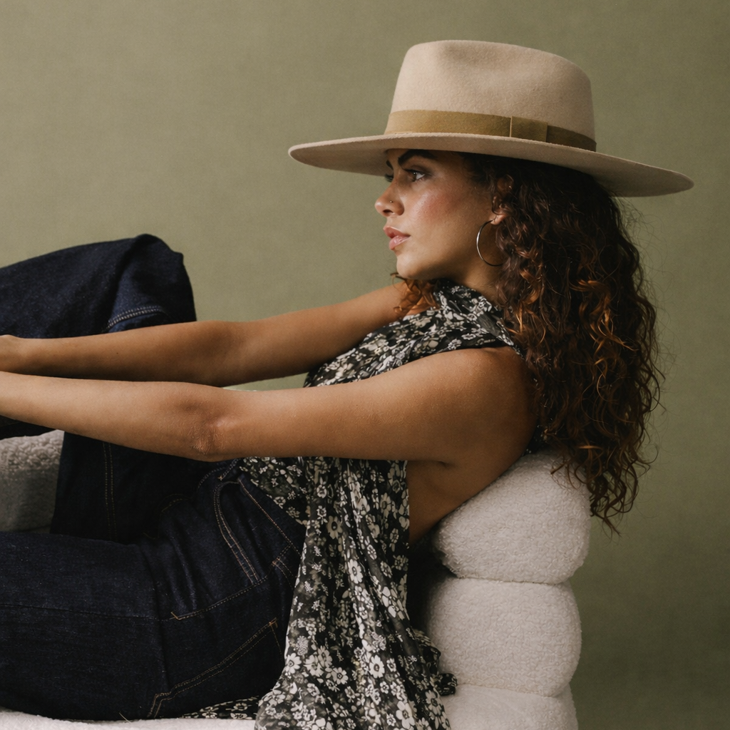 Fedora ala plana Loreen