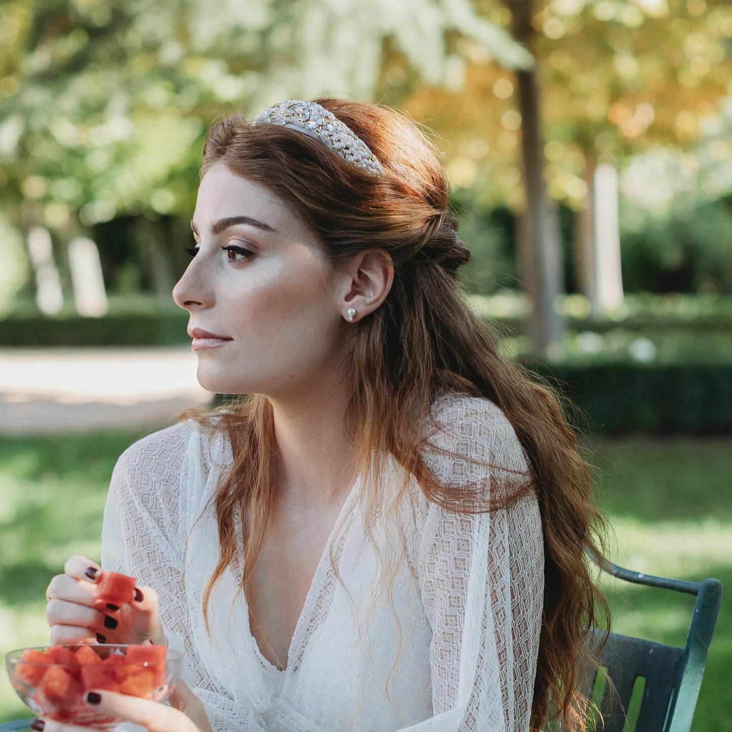 Diadema joya para novias