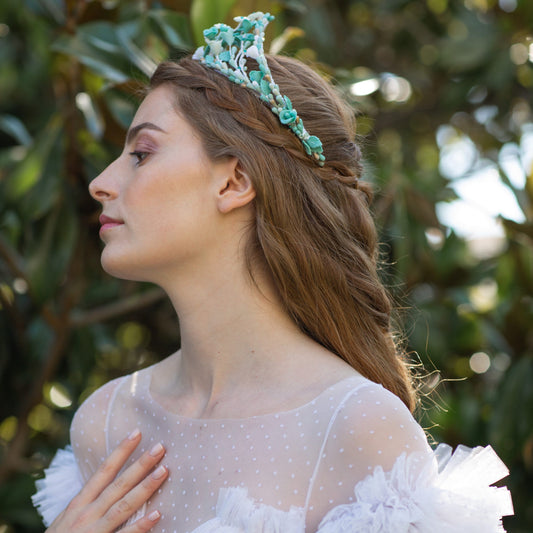 Tiara de flores Giada