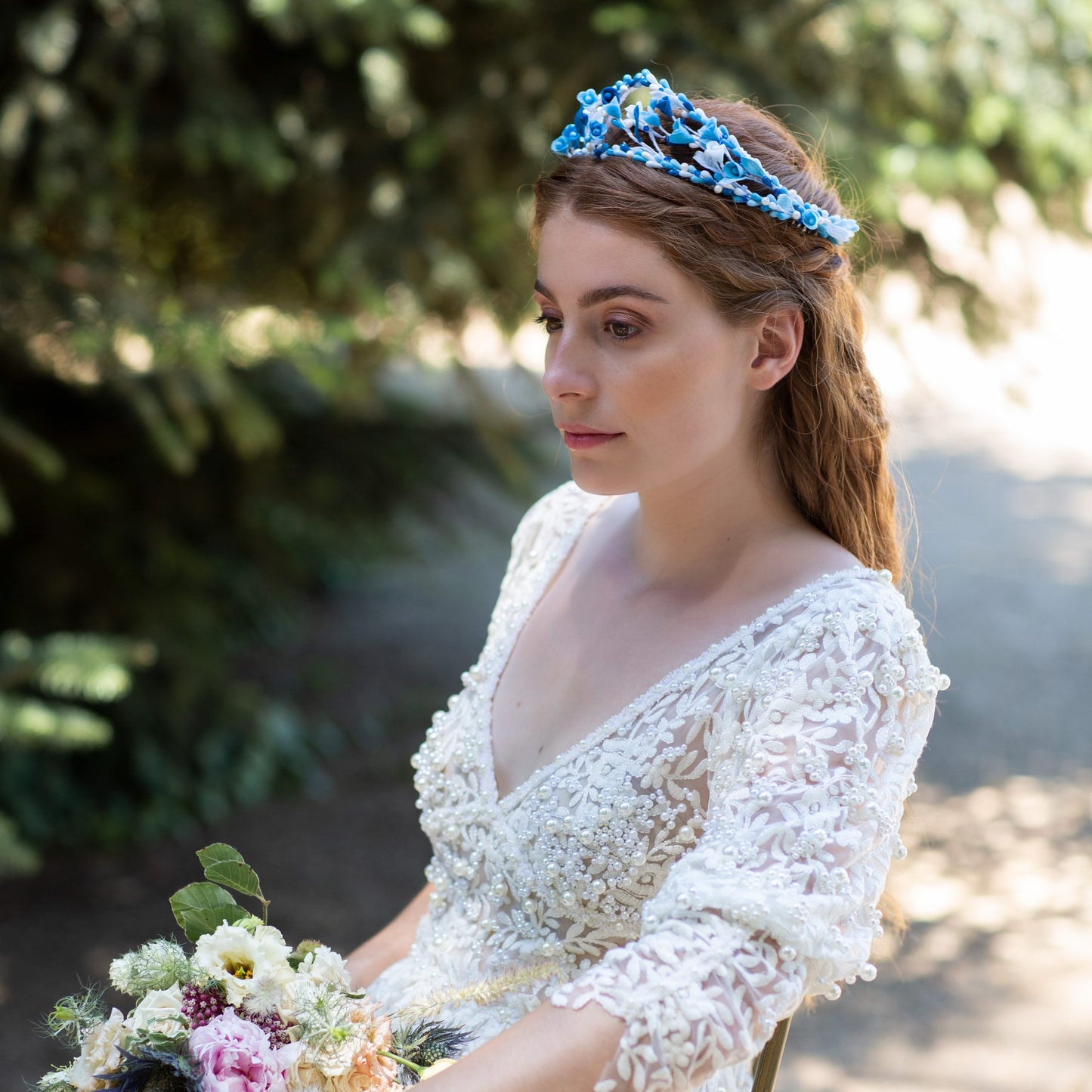 Tiara de novia Capri