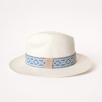 Panamá blanco Paxos cinta azul